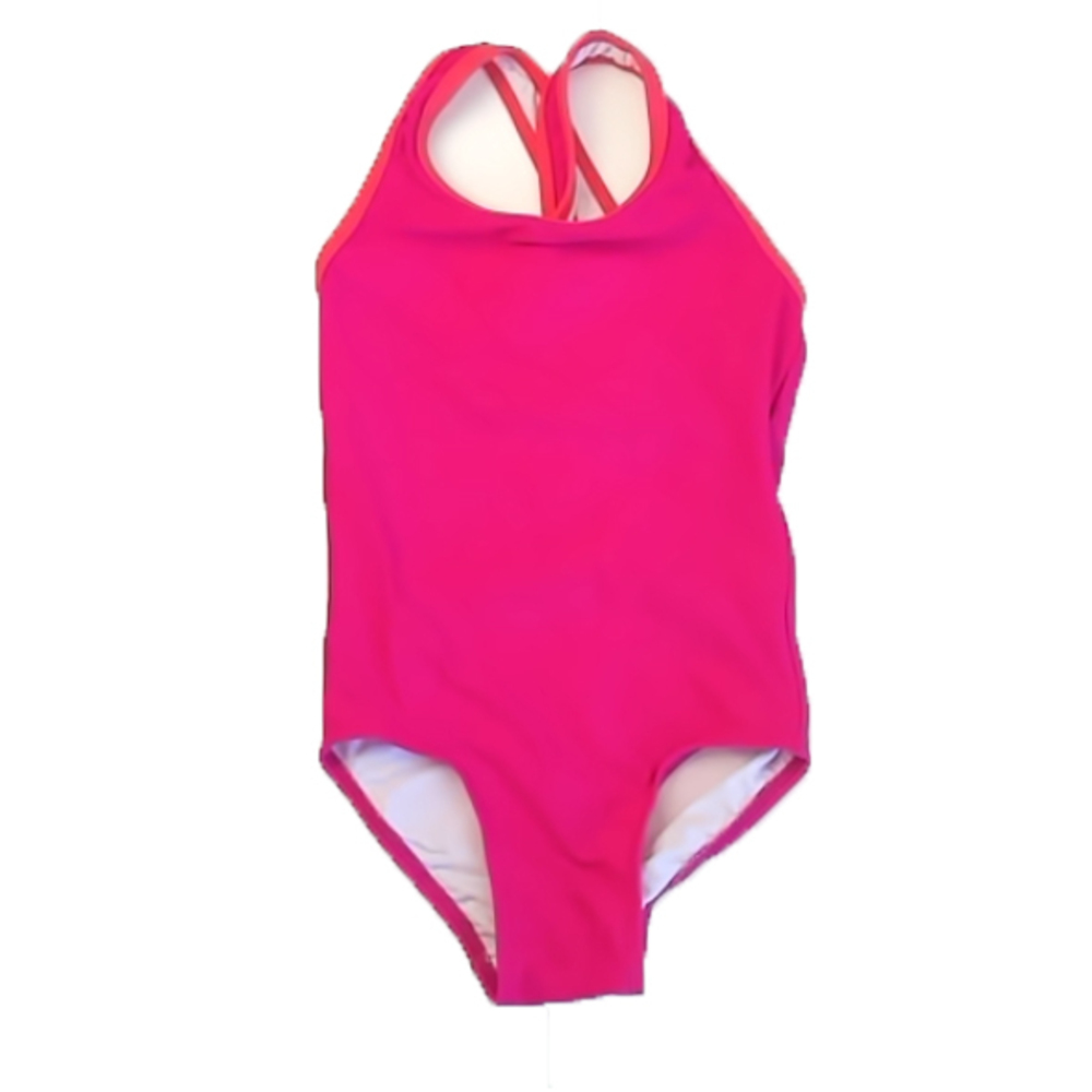 L.L. Bean Girls Pink 1-piece Swimsuit size: 4T